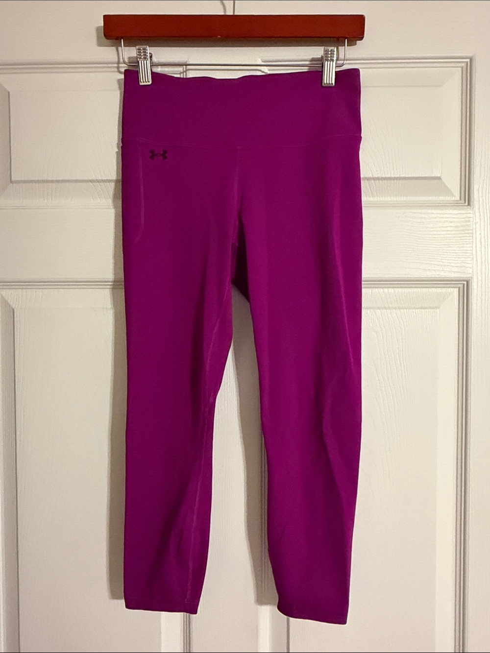 Under Armour Motion Ankle Leggings Magenta Pink Medium Short M/Short